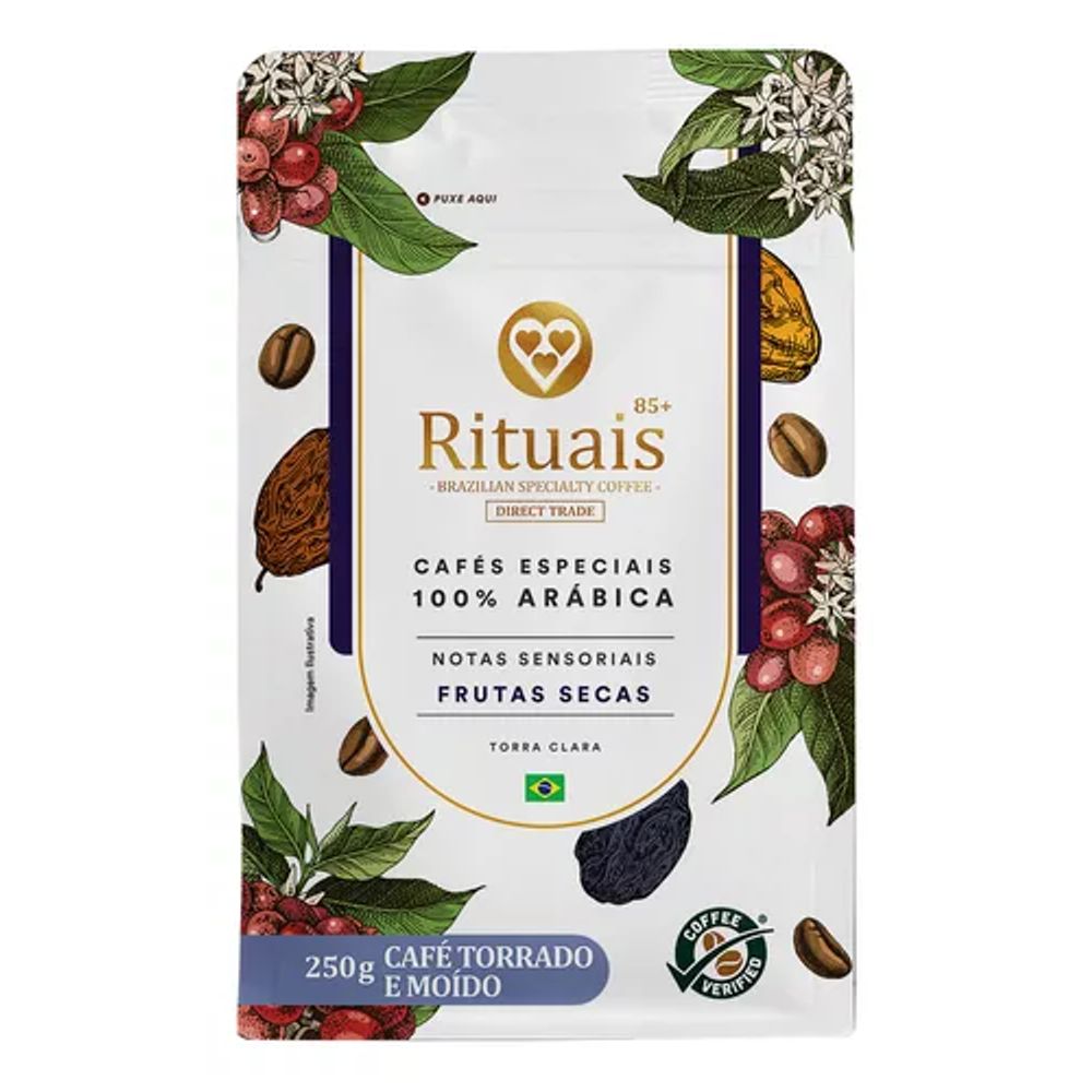 Café Torrado e Moído Frutas Secas 3 Corações Rituais 250g