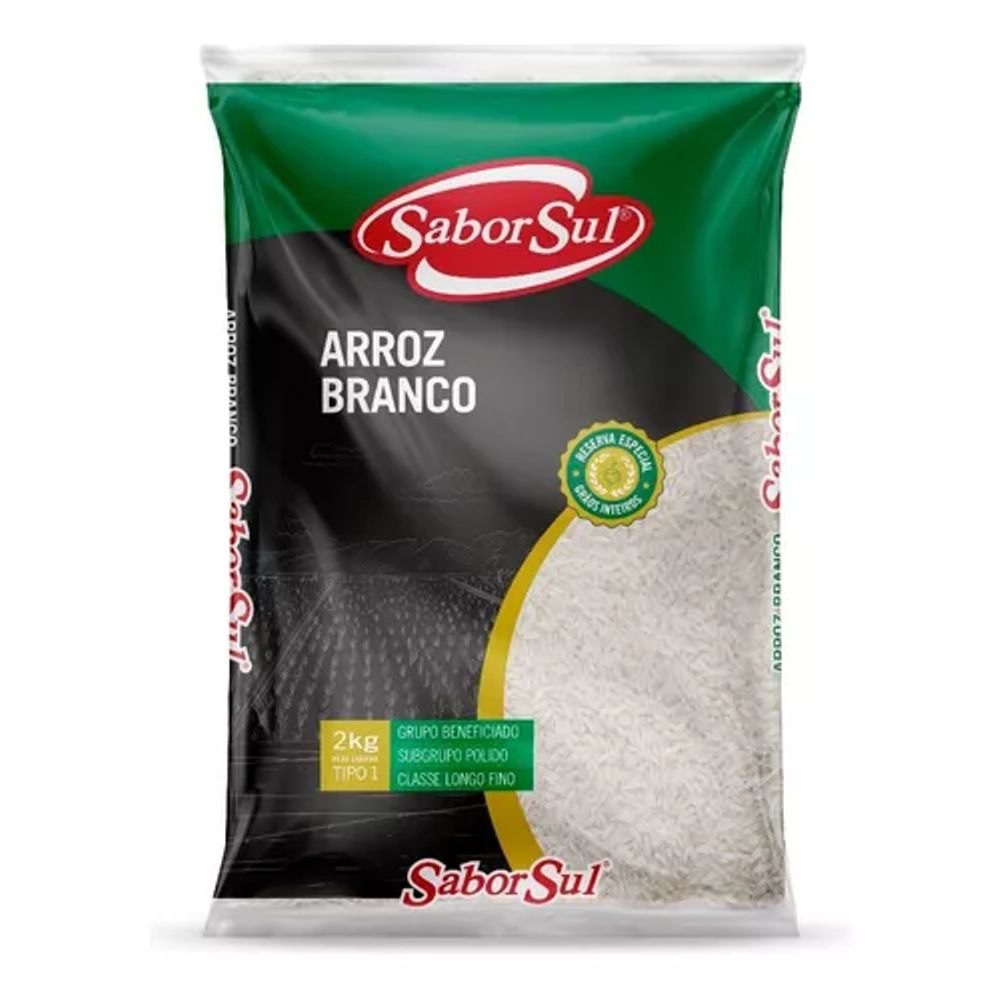 Arroz Branco Sabor Sul Especial 2kg