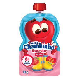 Iogurte Morango Chambinho Recreio Squeeze 100g
