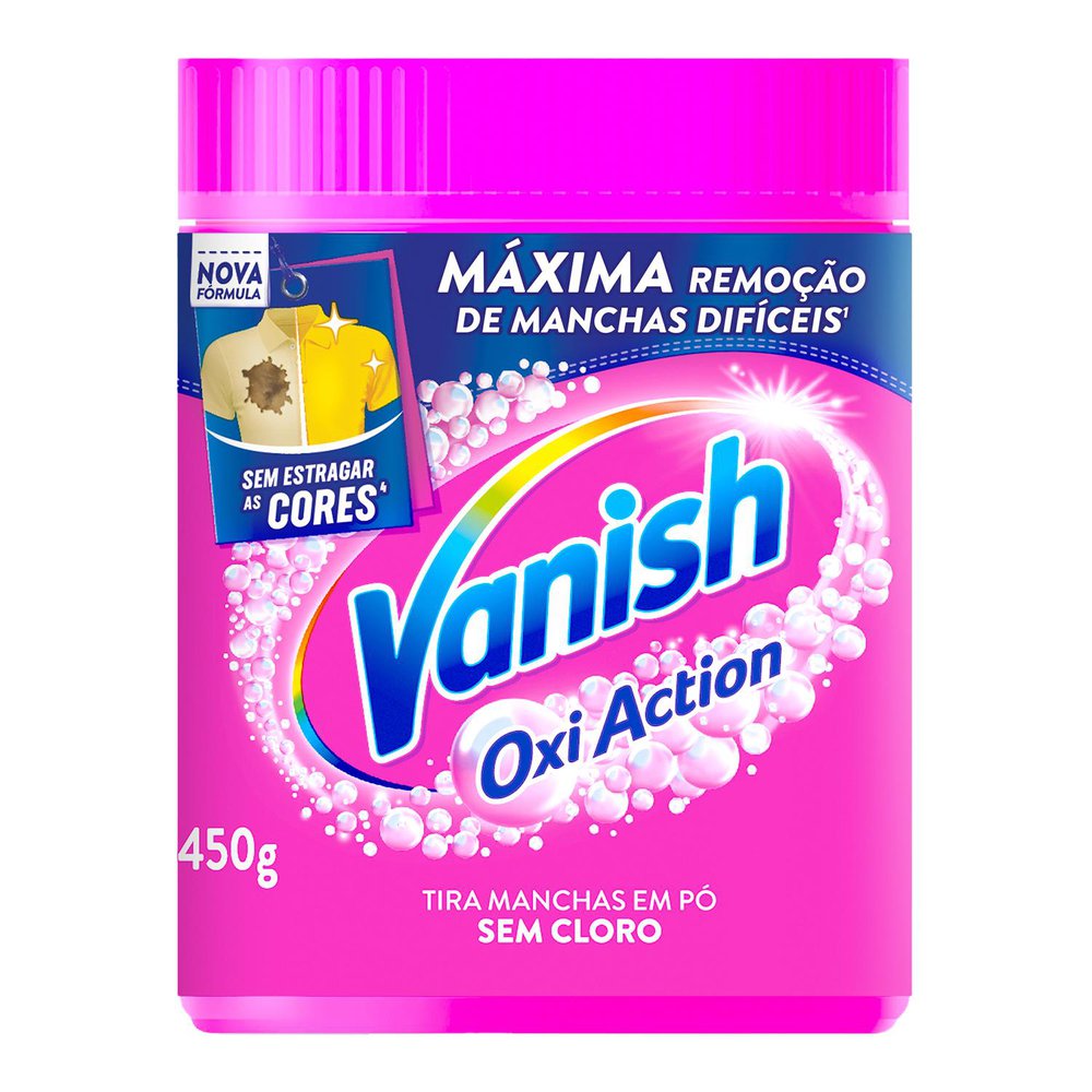 Tira-Manchas Pó Vanish Oxi Action Pote 450g