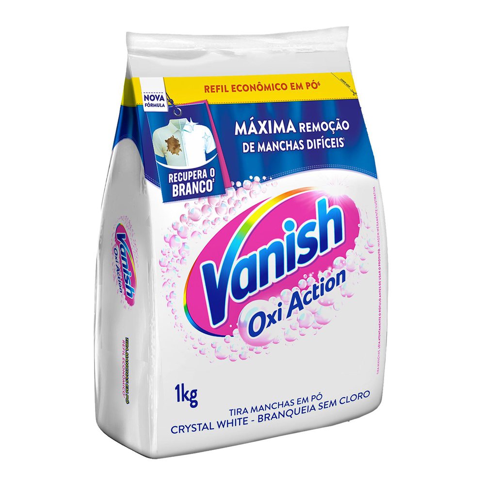 Vanish Pó Oxi Action Crystal White Sachê 1kg
