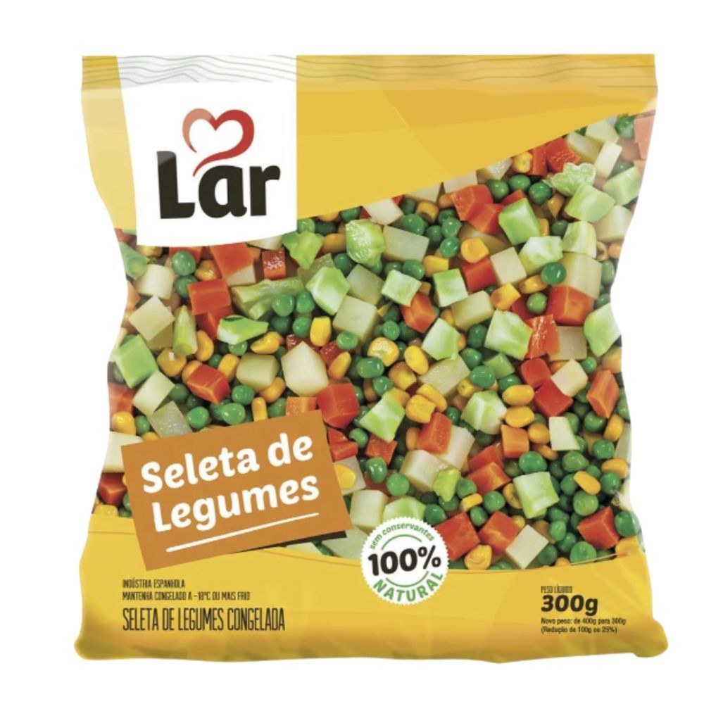Seleta de Legumes Congelada Lar 300g