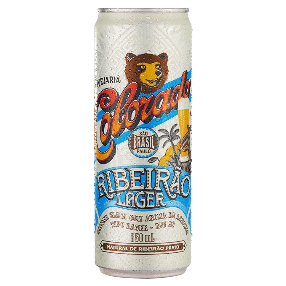 Cerveja Colorado Ribeirão Lager Lata Sleek 350ml
