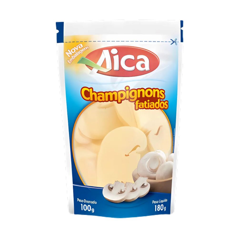 Cogumelo Champignon Fatiado Aica 100g