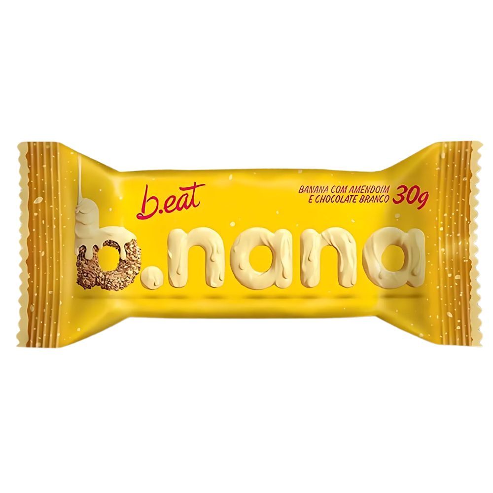 Barra de Banana com Amendoim e Chocolate Branco B.eat Sem Adição de Açúcares 30g