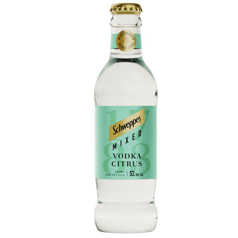 Bebida Mista Alcoólica Vodka Citrus Schweppes Mixed Garrafa 250ml