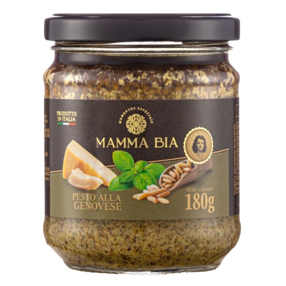 Molho Italiano Mamma Bia Pesto Alla Genovese 180g