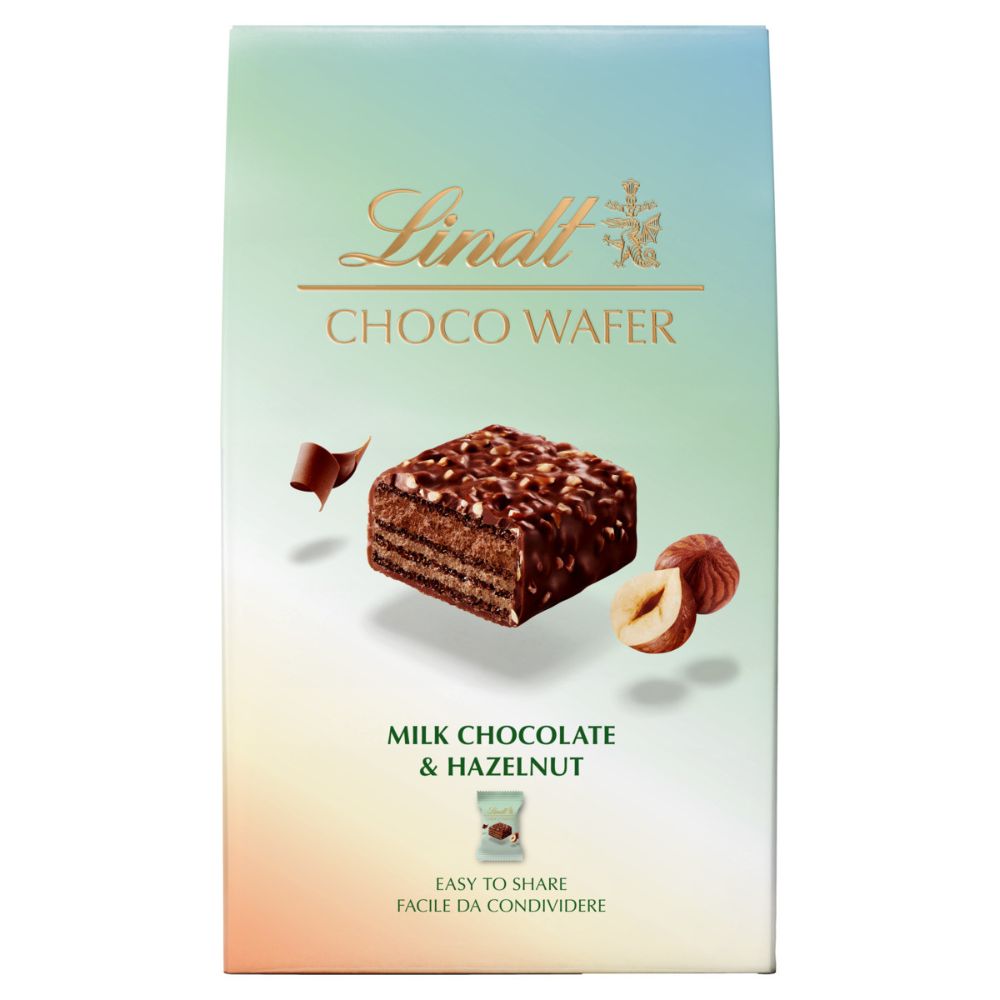 Caixa Chocolate com Avelã Choco Wafer Lindt 135g