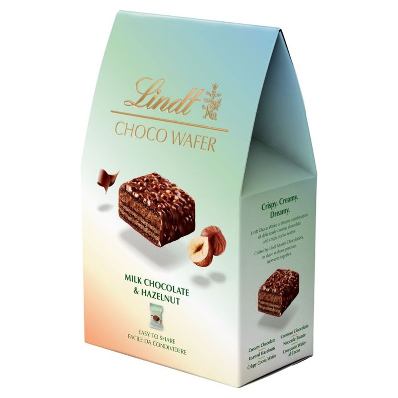 Caixa Chocolate com Avelã Choco Wafer Lindt 135g - Festval