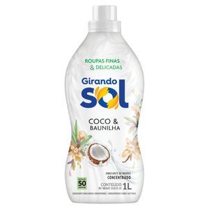 Amaciante Concentrado Coco/Baunilha Girando Sol 1L