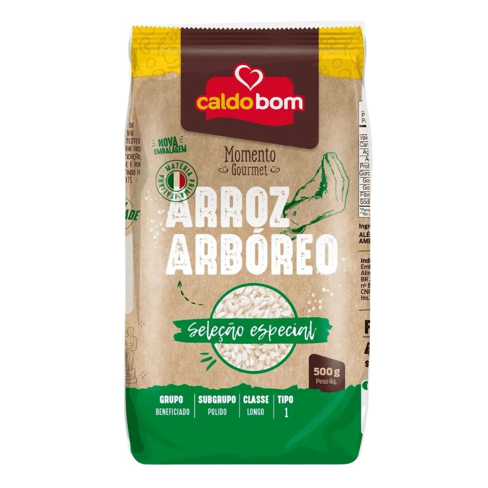 Arroz Arbório Tipo 1 Seleção Especial Caldo Bom Pacote 500g