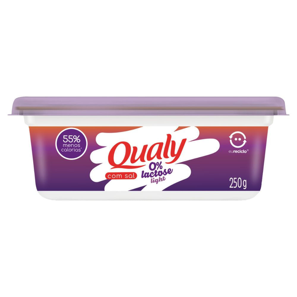 Margarina com Sal Light Zero Lactose Qualy Pote 250g