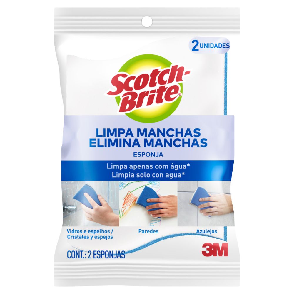 Esponja Multiuso Limpa Manchas Scotch-Brite 2 Unidades