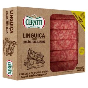 Linguiça de Pernil Suíno Limão Siciliano Ceratti 400g