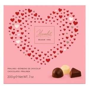 Bombom Belga Hamlet Heart Pink 200g