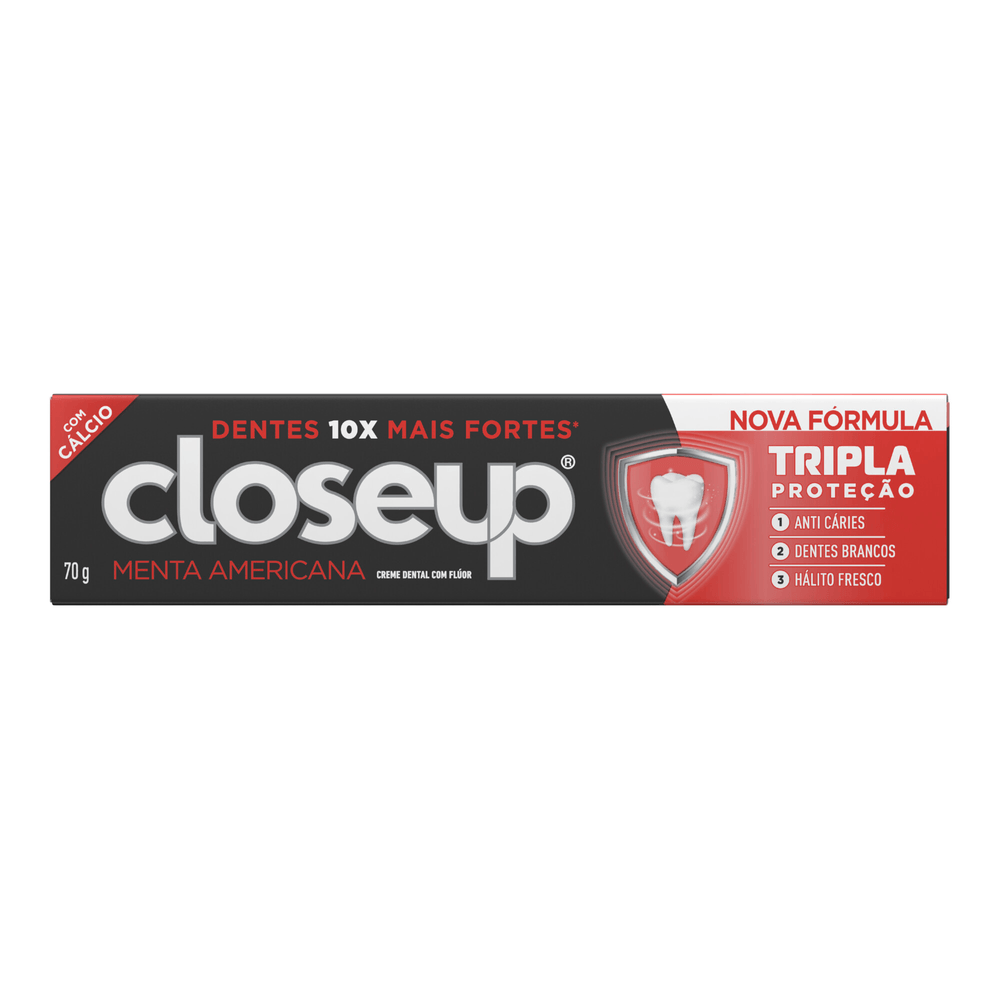Creme Dental Menta Americana Close Up Tripla Proteção 70g