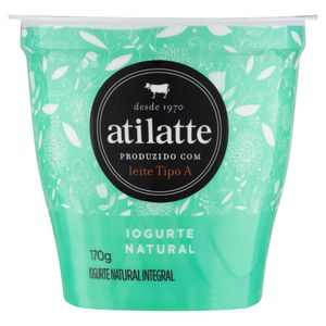 Iogurte Integral Natural Atilatte Copo 170g