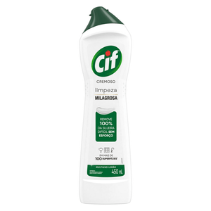 CIF Cremoso Limpeza Milagrosa Limão para casa 450ml