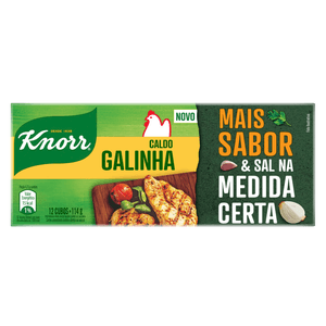 Caldo Tablete Galinha Knorr Mais Sabor 12 Unidades Caixa 114g