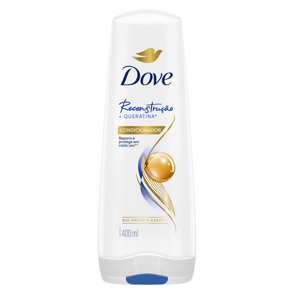 Condicionador Dove Reconstrução + Queratina Frasco 400ml