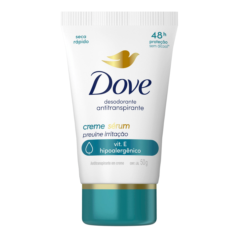 Antitranspirante Creme Sérum Previne Irritação Dove 50g