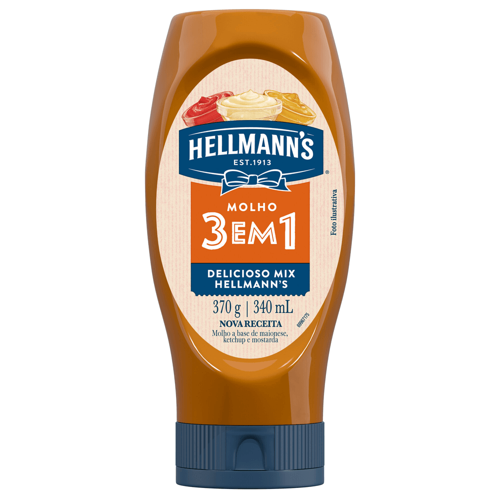 Molho 3 em 1 Hellmann's Delicioso Mix 370g