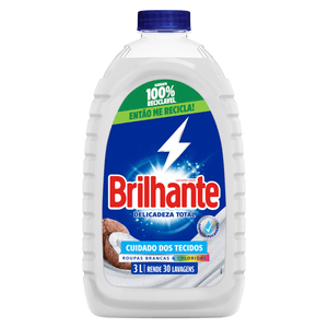 Lava-Roupas Líquido Roupas Brancas e Coloridas Brilhante Delicadeza Total Frasco 3L