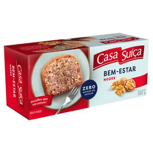 Bolo Suíço Nozes Casa Suíça 280g