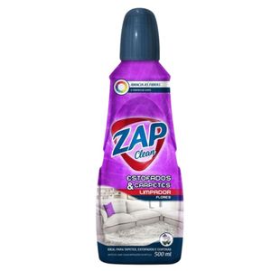Limpa Estofados e Carpetes Líquido Flores Zap Clean Frasco 500ml
