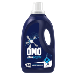 Lava-Roupas Líquido Omo Ultra Power Frasco 1,8L