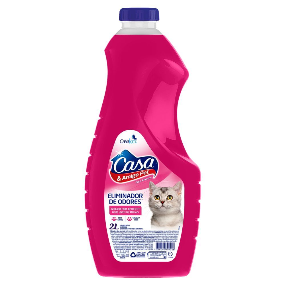 Eliminador de Odores Puro Charme Casa & Amigo Pet Frasco 2L
