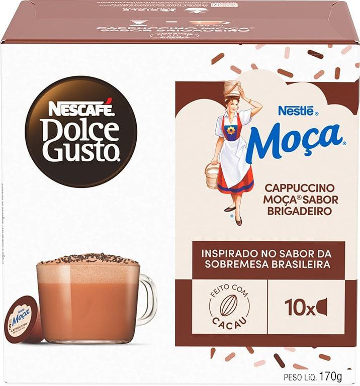 Café em Cápsula Nescafé Dolce Gusto Moça Brigadeiro 170g 10 Cápsulas