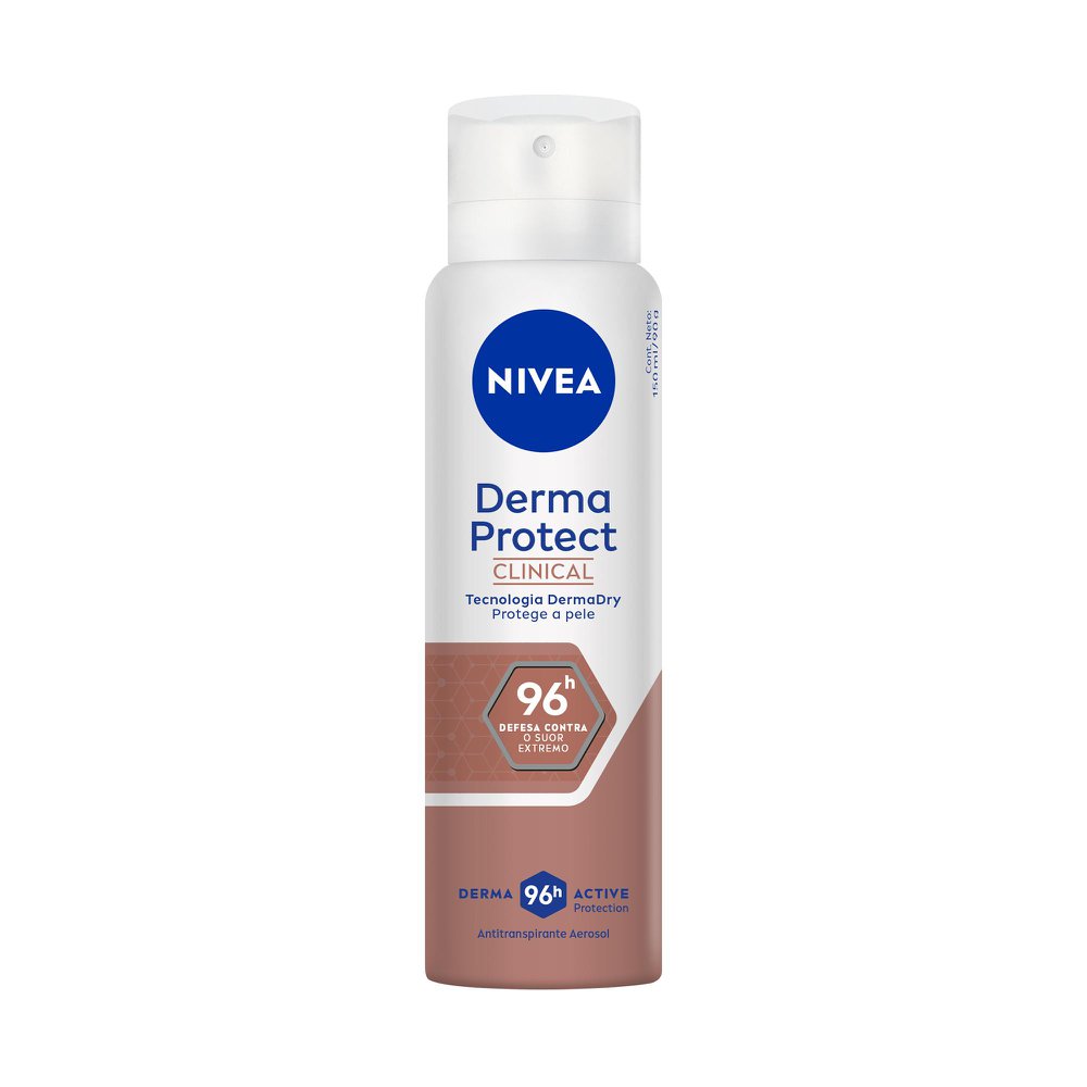 Antitranspirante Aerossol 96h Nivea Derma Protect Clinical 150ml