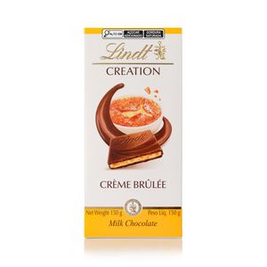 Chocolate ao Leite Recheio Cremoso com Pedaços de Biscoito e Açúcar Caramelizado Lindt Creation 150g