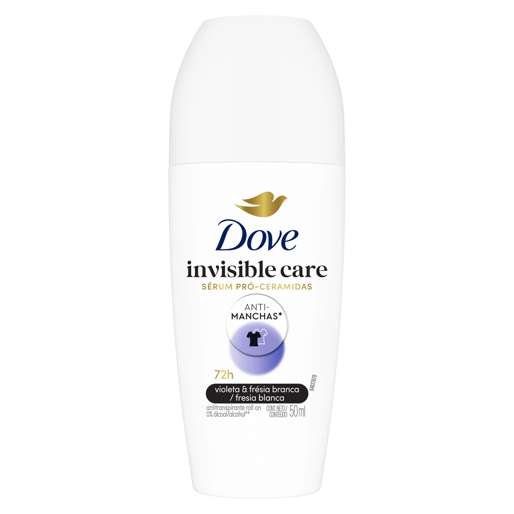Desodorante Antitranspirante Roll-On Dove Invisible Care 50ml