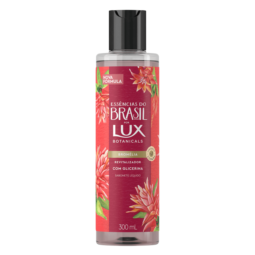 Sabonete Líquido de Glicerina Bromélia Lux Botanicals Essências do Brasil Frasco 300ml