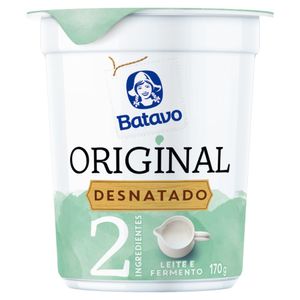 Iogurte Desnatado Original Batavo Copo 170g
