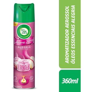 Aromatizador Bom Ar Aerossol Aroma Sense Alegria 360ml