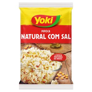 Pipoca para Micro-Ondas Natural com Sal Yoki Pacote 50g