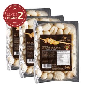 Gnocchi Italiano Mamma Bia 500g Leve 3 Pague 2 KIT PRONTO