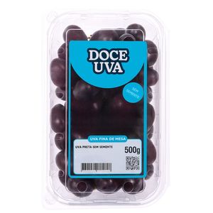 Uva Vitória Preta Doce Uva 500g