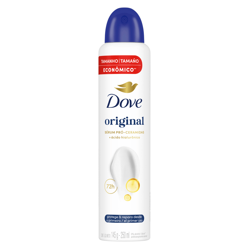 Desodorante Antitranspirante Aerosol Dove Original 250 ml