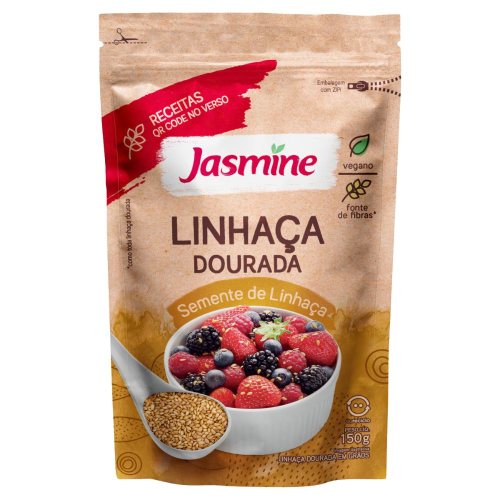 Linhaça Dourada em Grãos Jasmine Pouch 150g