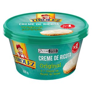 Creme de Queijo Ricota Original Tirolez Pote 200g