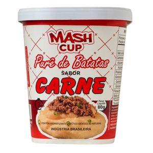 Purê de Batatas Instantâneo Mash Cup Carne 80g