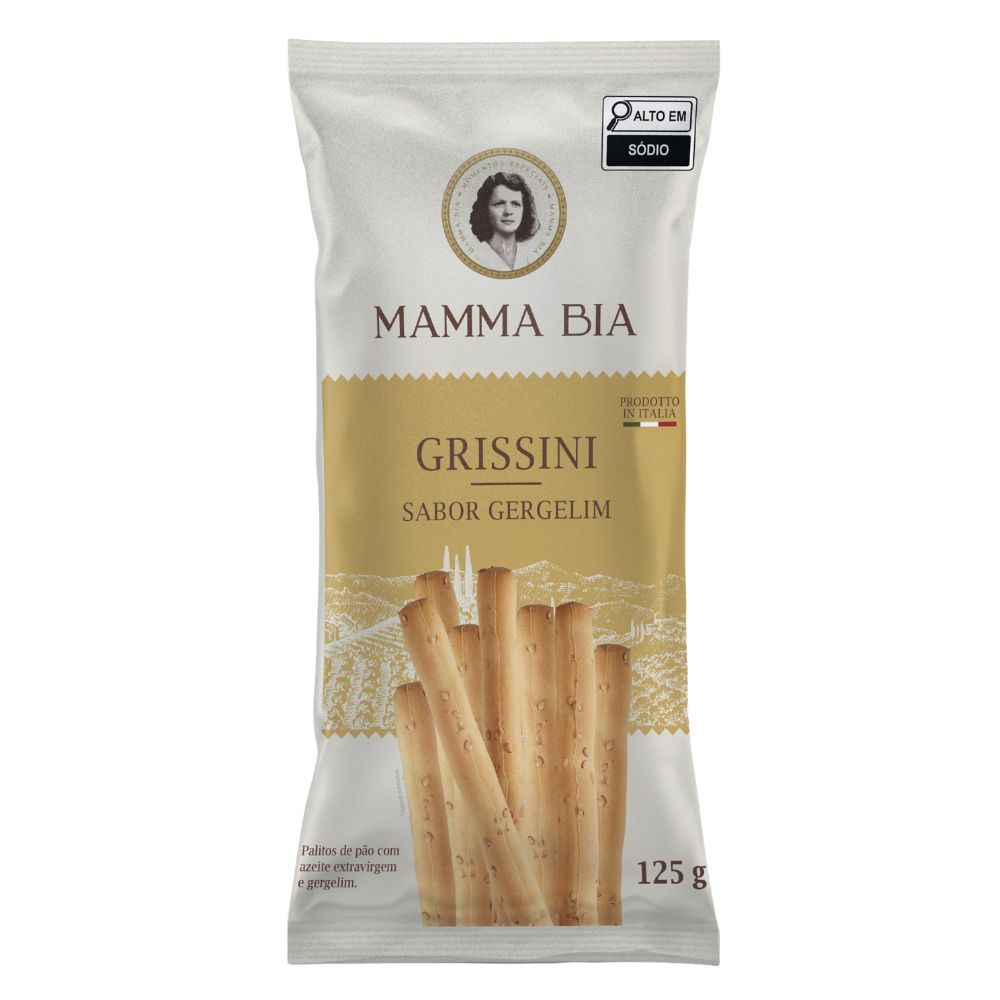 Grissini Italiano Mamma Bia Gergelim 125g