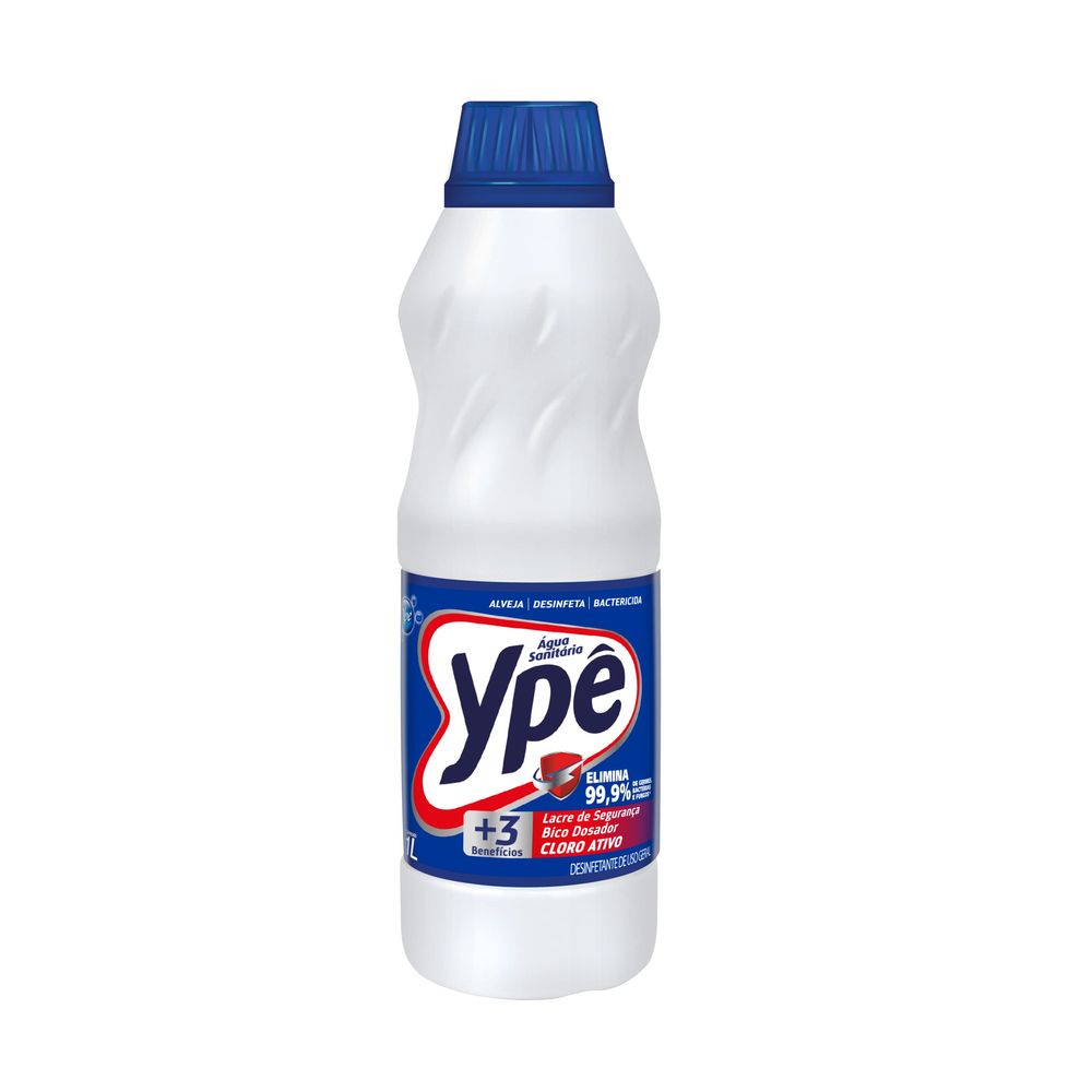 Água Sanitária Cloro Ativo Ypê 1L