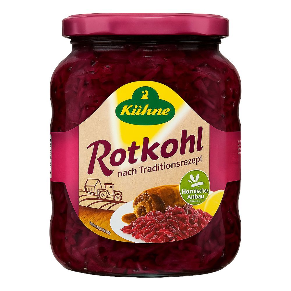 Repolho Alemão Rotkohl Kühne 680g