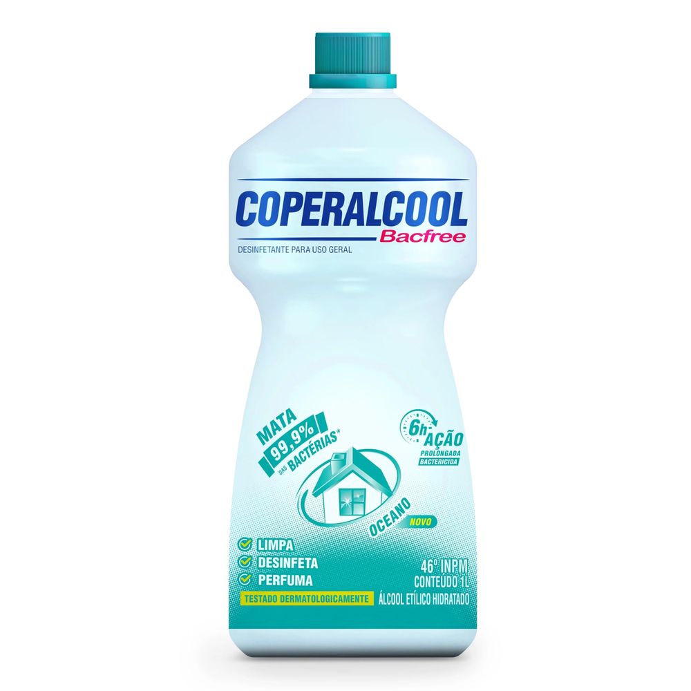 Álcool Líquido Bactericida 46º INPM Oceano Coperalcool 1L