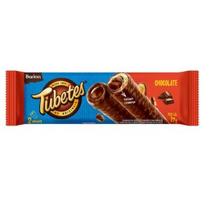 Rolinhos de Wafer Tubetes Recheio Creme e Cobertura Chocolate ao Leite Barion 27g